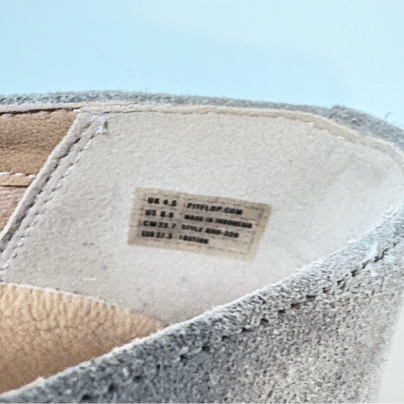 FITFLOP Womens 6.5 Crystal Platform Sneakerloafer TAN Leather Slip-On Shoes NEW - Picture 7 of 8